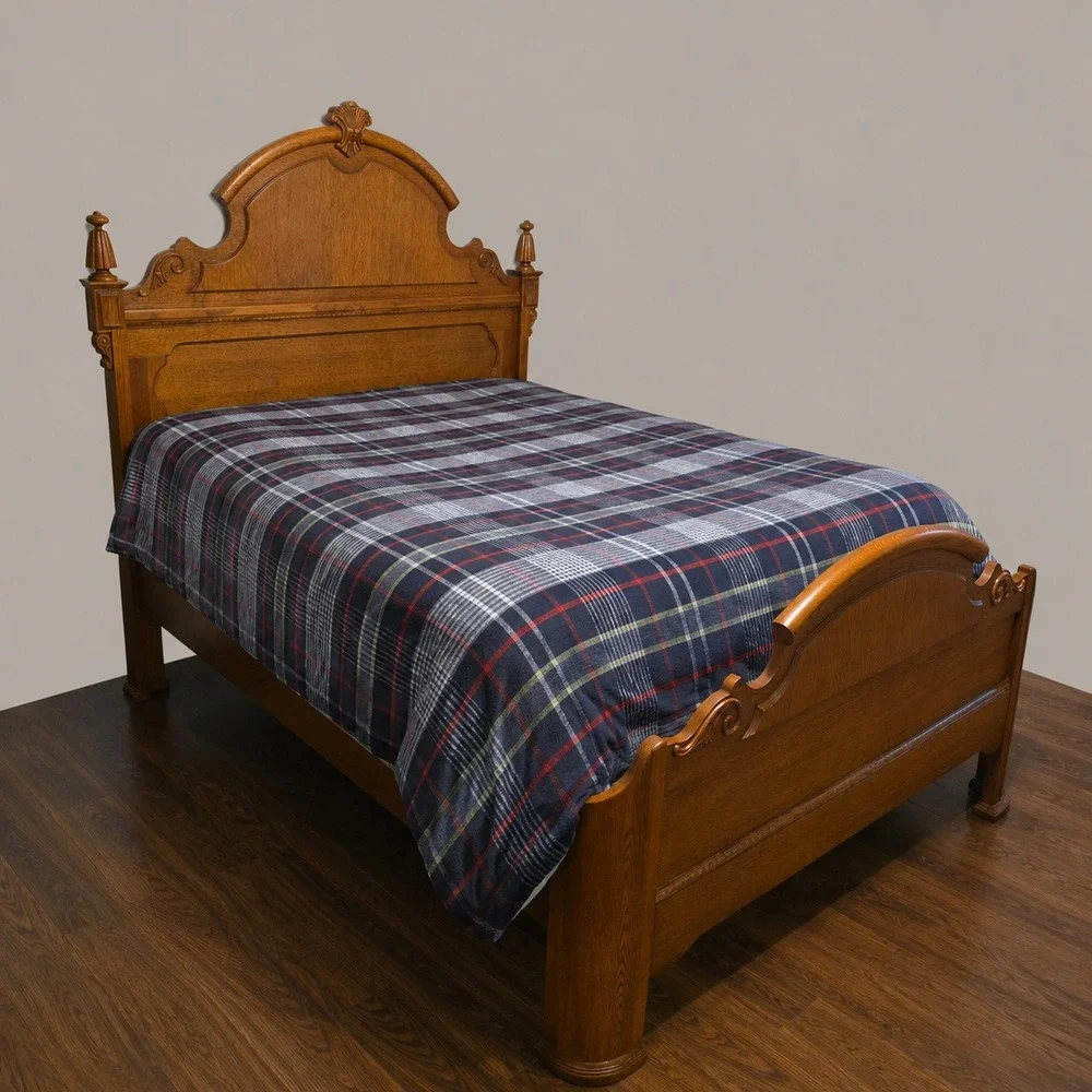 Pottery Barn Wrangler Plaid Duvet Cover Full/Queen Organic Cotton Button Closure